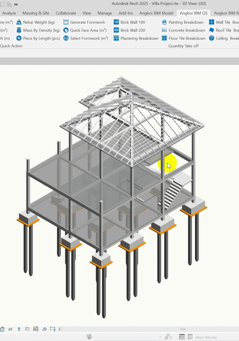 Angkor BIM QS - Export to Excel
