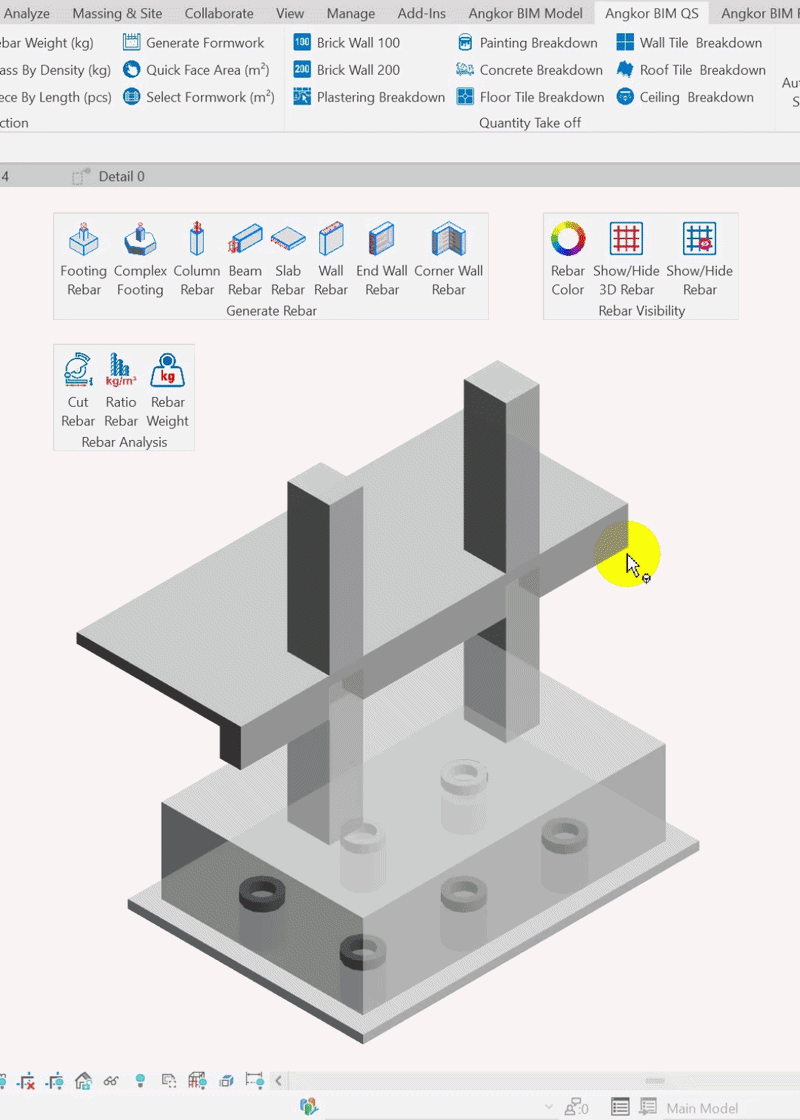Angkor BIM Rebar - Footing & Typical